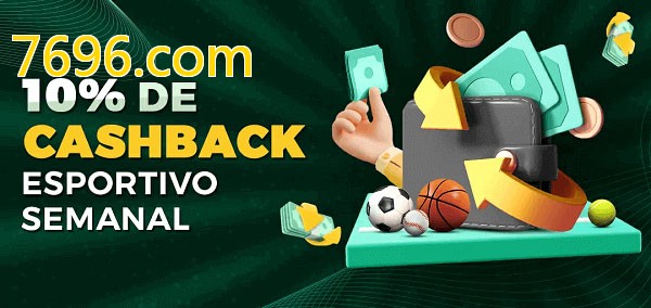 10% de bônus de cashback na 7696.com