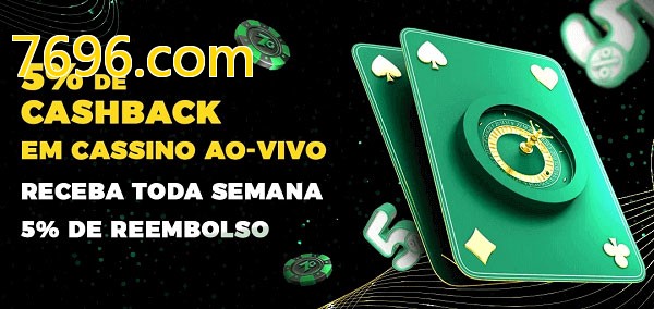 Promoções do cassino ao Vivo 7696.com